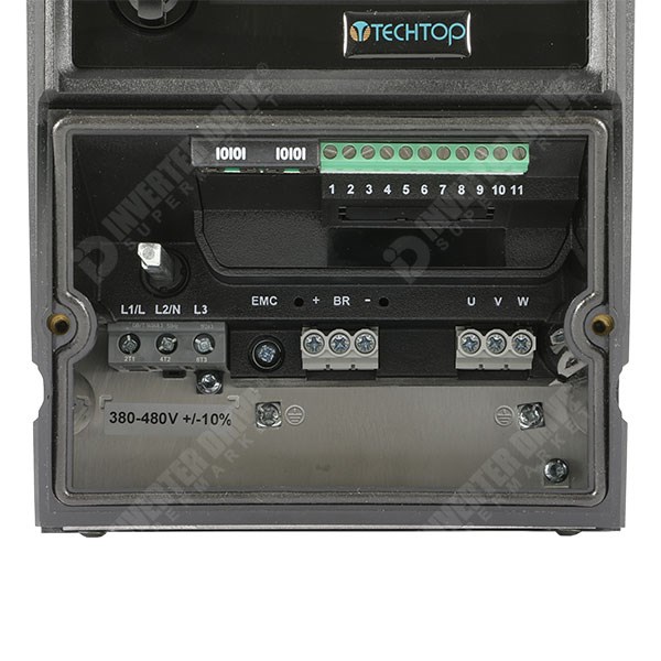 Photo of TEC TECDrive IP66 Indoor/Outdoor 2.2kW 230V 1ph to 3ph AC Inverter, DBr, SW, C1 EMC