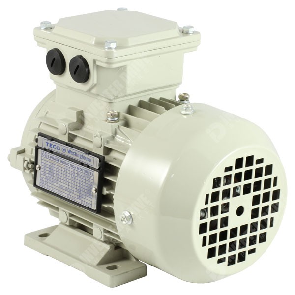 Photo of Teco - IE2 0.25kW (0.33HP) 2 Pole AC Induction Motor 230V or 400V B3 Foot Mount - 63 Frame