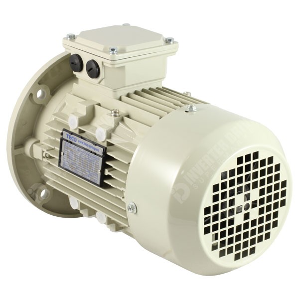 Photo of Teco - IE2 0.55kW (0.75HP) 4 Pole AC Induction Motor 230V or 400V B5 Flange Mount - 80 Frame