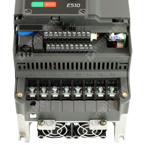 Photo of Teco E510 IP20 1.5kW 230V 1ph to 3ph AC Inverter Drive; DBr, C2 EMC
