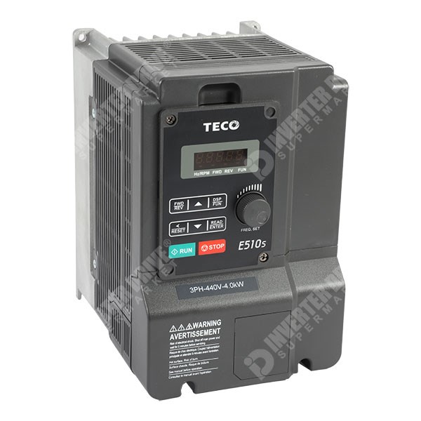 Photo of Teco E510s IP20 2.2kW 400V 3ph AC Inverter, DBr, STO, C2 EMC