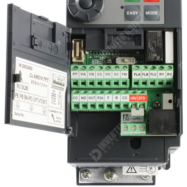 Photo of Toshiba VF-S15S 0.75kW 230V 1ph to 3ph AC Inverter Drive, DBr, C2 EMC