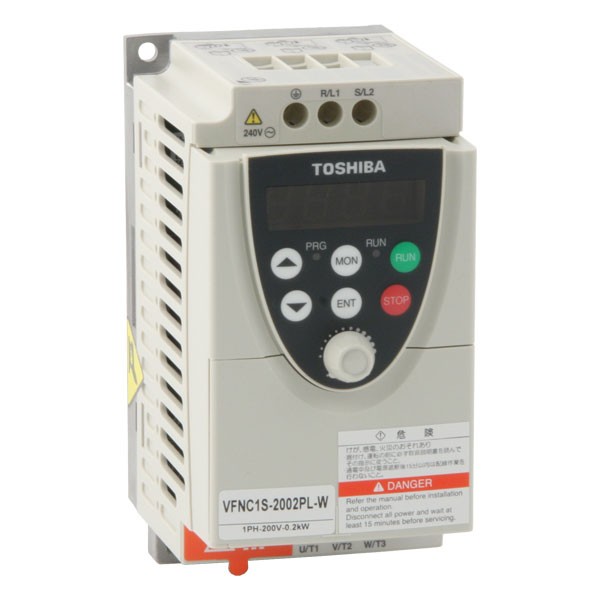 Photo of Toshiba VF-nC1 Nano - 0.75kW 230V 1ph to 3ph - AC Inverter Drive Speed Controller