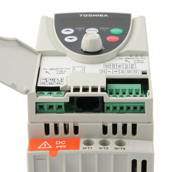 Photo of Toshiba VF-nC1 Nano - 0.75kW 230V 1ph to 3ph - AC Inverter Drive Speed Controller