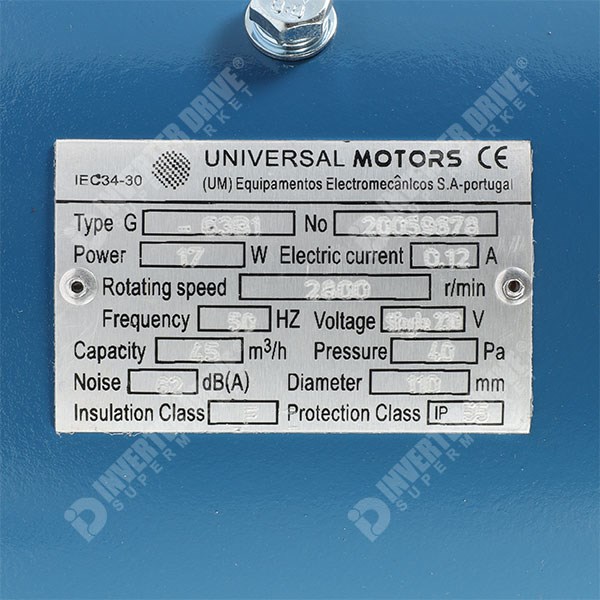 Photo of Universal Force Ventilation Fan for 63 Frame Aluminium Motor, 230V 1ph