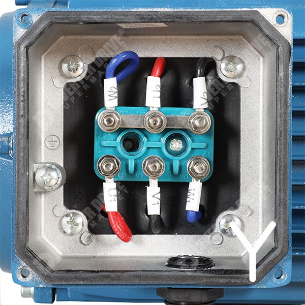 Photo of Universal IE3 0.75kW Aluminium Three Phase Motor 230V/400V 4 Pole 80 Frame B3