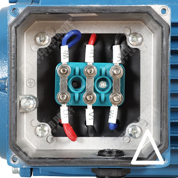 Photo of Universal IE3 0.75kW Aluminium Three Phase Motor 230V/400V 4 Pole 80 Frame B3