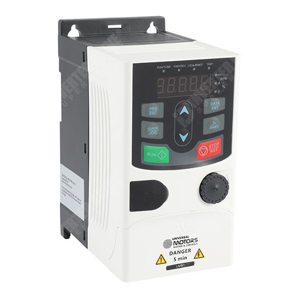Photo of Universal UMB1 0.37kW 230V 1ph to 3ph AC Inverter Drive, DBr, STO, Unfiltered