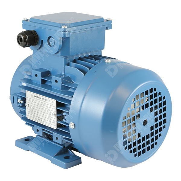 Photo of Universal IE2 0.37kW Aluminium Three Phase Motor 230V/400V 6 Pole 80 Frame B3