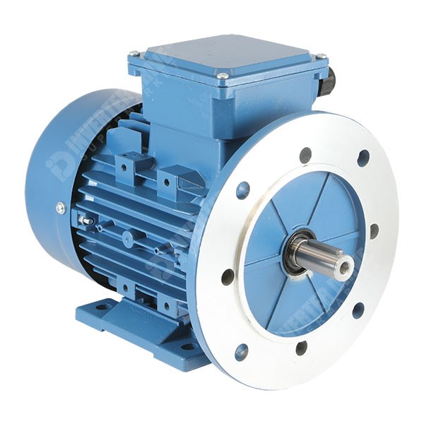 Photo of Universal IE2 0.37kW Aluminium Three Phase Motor 230V/400V 6 Pole 80 Frame B35
