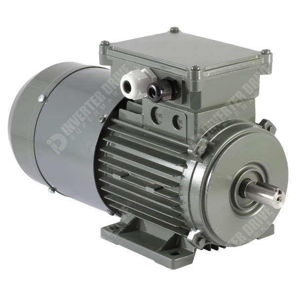 Photo of Vascat 0.75kW x 1420rpm 230V/400V 3ph AC Vector Motor, B3, IP54, 80 Frame