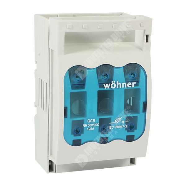Photo of Wohner 3 Pole NH000 Fuse Holder and Off-Load Isolator up to 125A