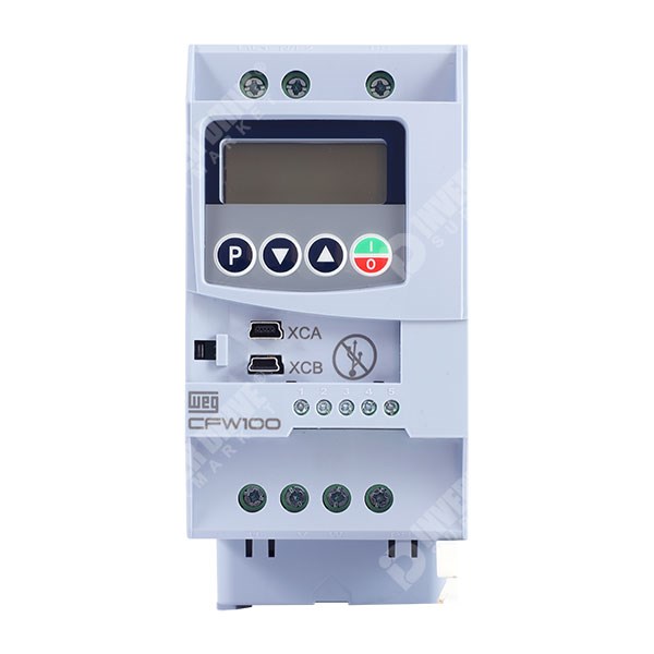 Photo of WEG CFW100 G2 IP20 1.1kW 230V 1ph to 3ph AC Inverter Drive, Unfiltered