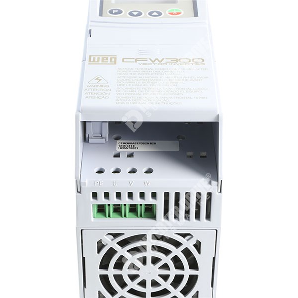 Photo of WEG CFW300  IP20 1.5kW 230V 1ph to 3ph AC Inverter Drive, Unfiltered