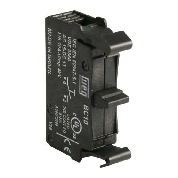 Photo of WEG CSW-BC10 - Contact Block, Single, 1 x NO