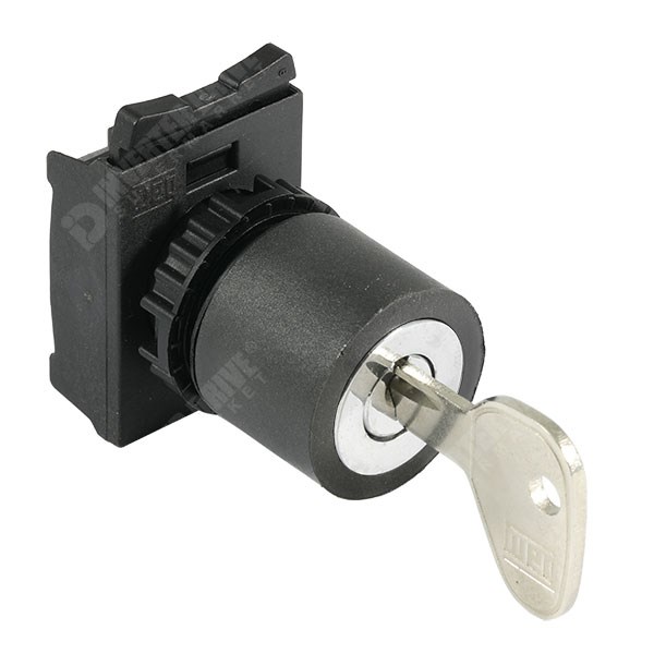 Photo of WEG SPARE CSW-CY2F45 - 22mm Selector Switch Knob with Key, 2 Fixed