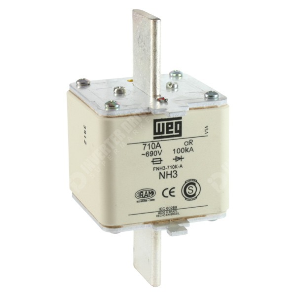 Photo of WEG 710A 690Vac NH3 aR High Speed Fuse 