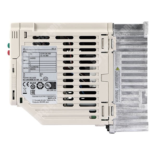 Photo of Yaskawa GA500 IP20 0.55kW/0.75kW 230V 1ph to 3ph AC Inverter Drive, DBr, STO, C1 EMC