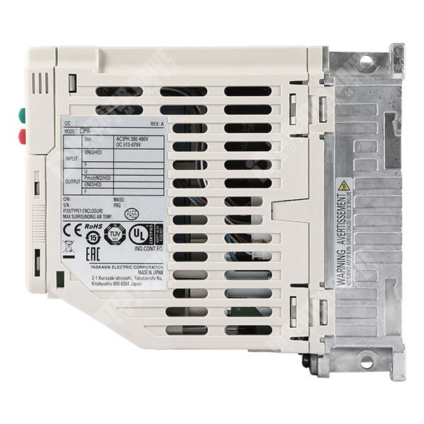 Photo of Yaskawa GA500 IP20 0.55kW/0.75kW 400V 3ph AC Inverter Drive, DBr, STO, C2 EMC
