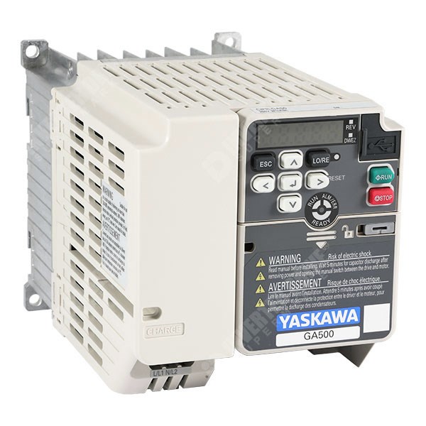 Photo of Yaskawa GA500 IP20 0.75kW/1.1kW 230V 1ph to 3ph AC Inverter, DBr, STO, C1 EMC