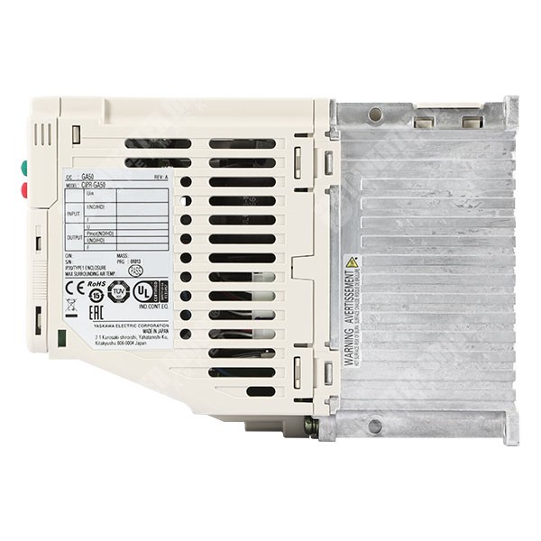 Photo of Yaskawa GA500 IP20 4kW 230V 1ph to 3ph AC Inverter Drive, DBr, STO, Unfiltered