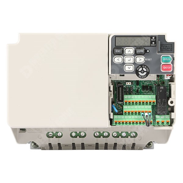 Photo of Yaskawa GA500 IP20 4kW 230V 1ph to 3ph AC Inverter Drive, DBr, STO, Unfiltered