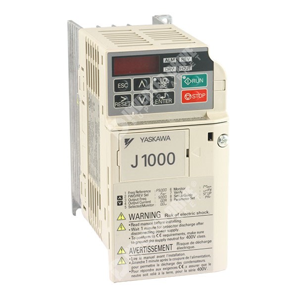 Photo of Yaskawa J1000 IP20 0.4kW/0.75kW 230V 1ph to 3ph AC Inverter, DBr, Unfiltered
