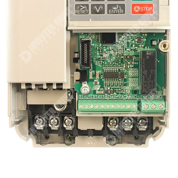 Photo of Yaskawa J1000 IP20 2.2kW/3kW 400V 3ph AC Inverter Drive, DBr, Unfiltered