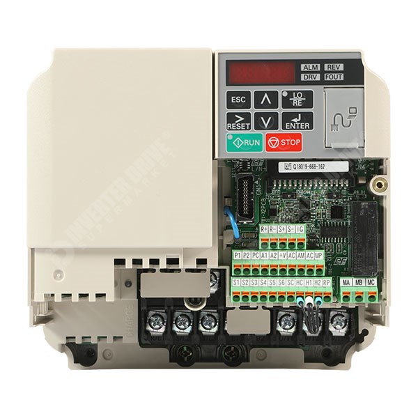 Photo of Yaskawa V1000 IP20 2.2kW/3kW 230V 1ph to 3ph AC Inverter Drive, DBr, STO, Unfiltered