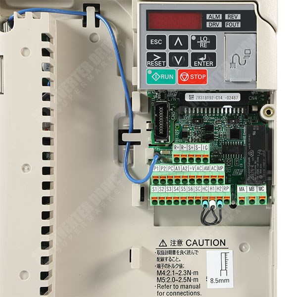Photo of Yaskawa V1000 IP20 5.5kW/7.5kW 400V 3ph AC Inverter Drive, DBr, STO, Unfiltered